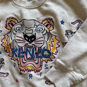 Kenzo Tiger Embroidered Sweatshirt Size 6